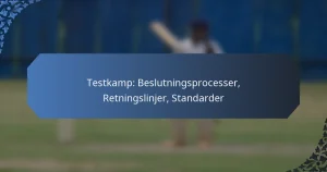 Testkamp: Beslutningsprocesser, Retningslinjer, Standarder