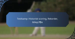 Testkamp: Historisk scoring, Rekorder, Milepæle