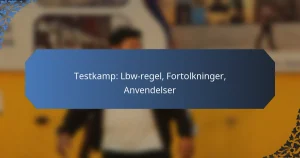 Testkamp: Lbw-regel, Fortolkninger, Anvendelser
