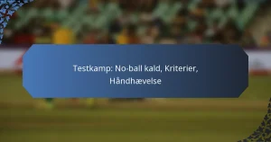 Testkamp: No-ball kald, Kriterier, Håndhævelse