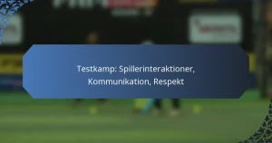 Testkamp: Spillerinteraktioner, Kommunikation, Respekt